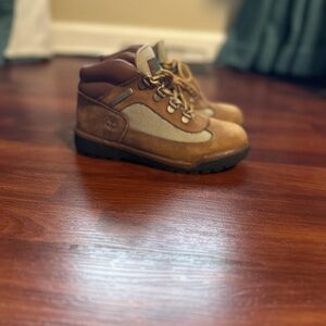 Timberland Kids Tan and Brown Boots